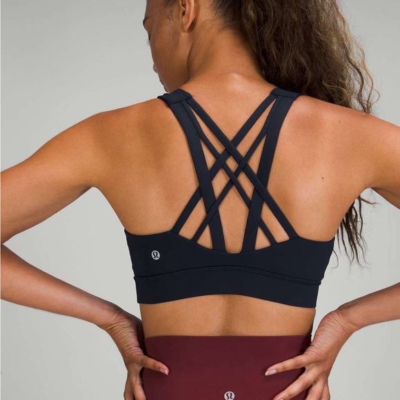 lululemon athletica Other - lululemon Black Strappy Sports Bra luxtreme perfection condition activewear gym